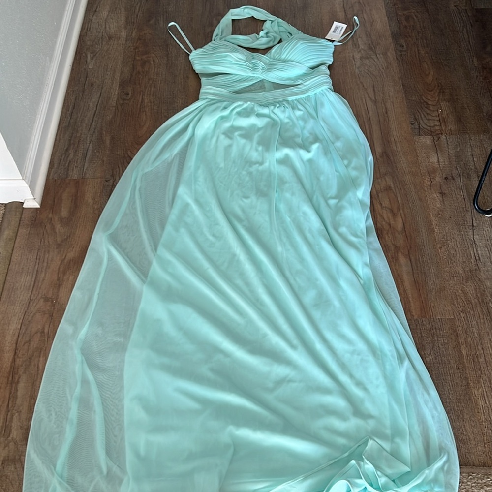 Chiffon Cut Out Illusion Size 10 Betsy & Adams Dress Formal NEW - Picture 12 of 14